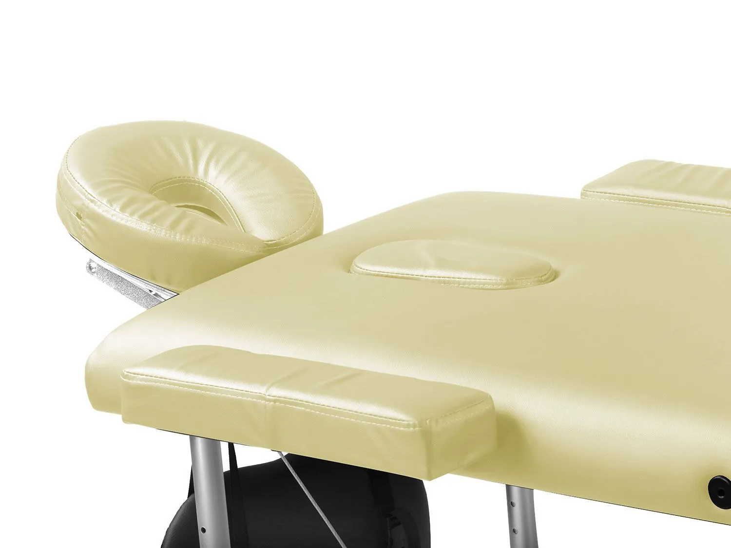 Table de massage body coach, pliable en 3 parties, piètement en aluminium léger, réglable en hauteur